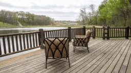 Lakehouse cabin interior
