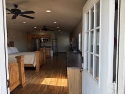 Trackside cabin bedroom